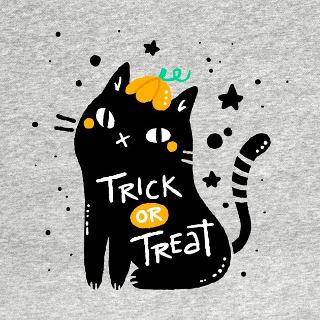 Trick or treat | Halloween gift | Spooky season gifts | Halloween Decor gifts | Funny Halloween Trick or treat | Cat lover halloween by johnii1422